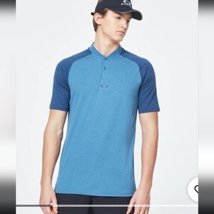 Oakley icon bi color mens quick dry polo golf shirt Large